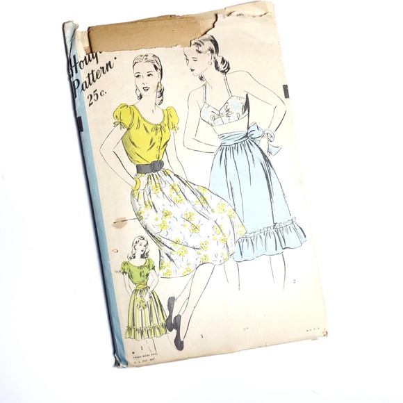 Vintage | Sewing Pattern Bra Skirt Blouse